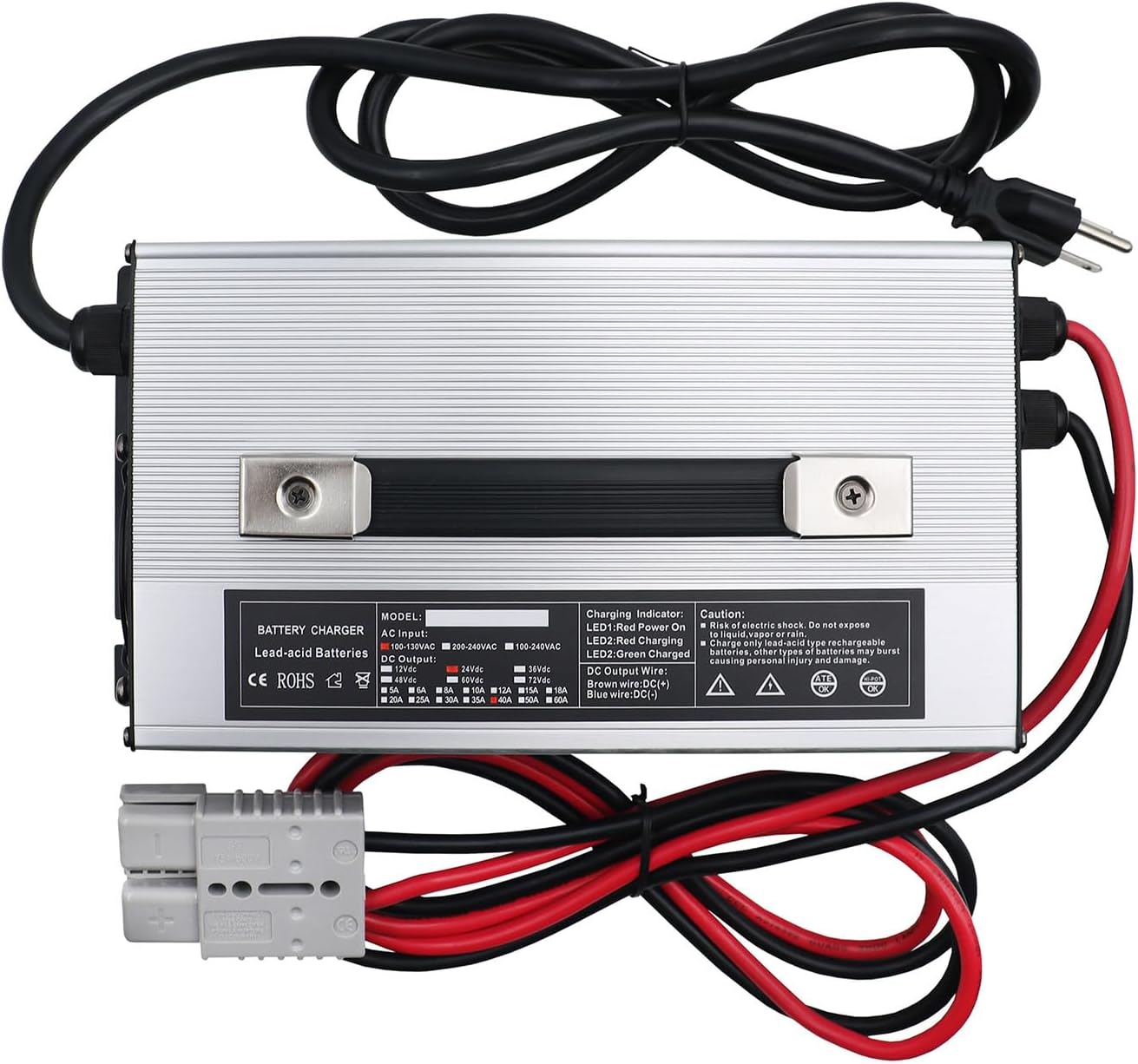 72V 15A Fast Charger - Carregador de Bateria Automático Rápido Personalizado