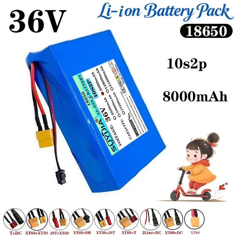 60V 50Ah Electric Scooter Battery - Bateria de lítio 36V 8Ah 10S2P
