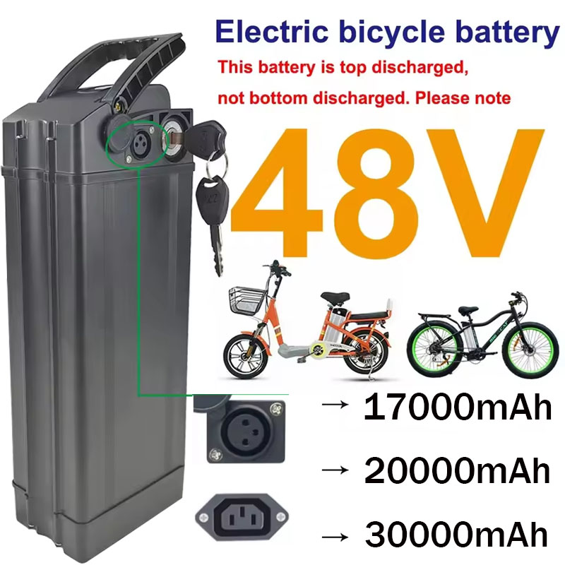 60V 50Ah Electric Scooter Battery - Bateria Silverfish para Bicicleta Elétrica, 48V,