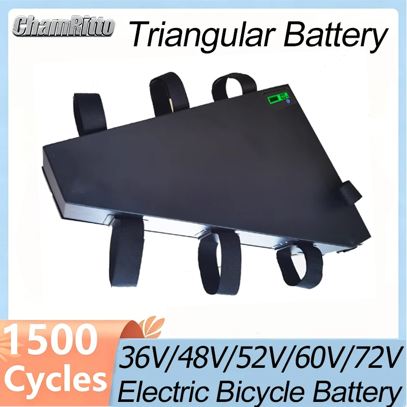 72V 50Ah 21700 Lithium Battery - Bicicleta Elétrica 60v72v 3000w Bateria Triangular