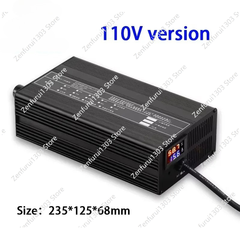 72V 15A Fast Charger - Carregador de Bateria de Lítio (Li-ion,