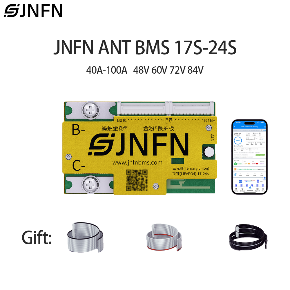 JNFN ANT Smart BMS 17-24S 60V  - 84V 50A Smart Bms Bluetooth avaliação e preço