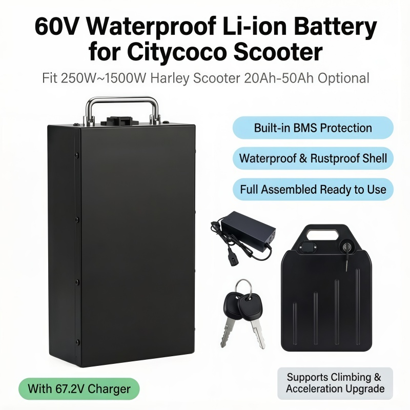 Bateria de Lítio 60V de Troca  - 60V 50Ah Electric Scooter Battery avaliação e preço