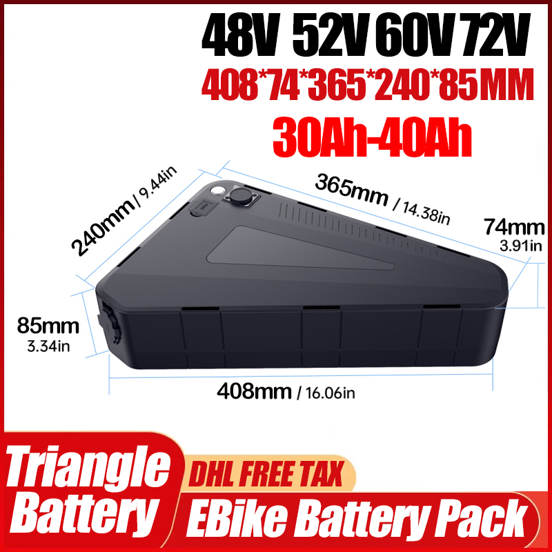 Bicicleta Elétrica 36v 48v 52v - 72V 50Ah 21700 Lithium Battery avaliação e preço