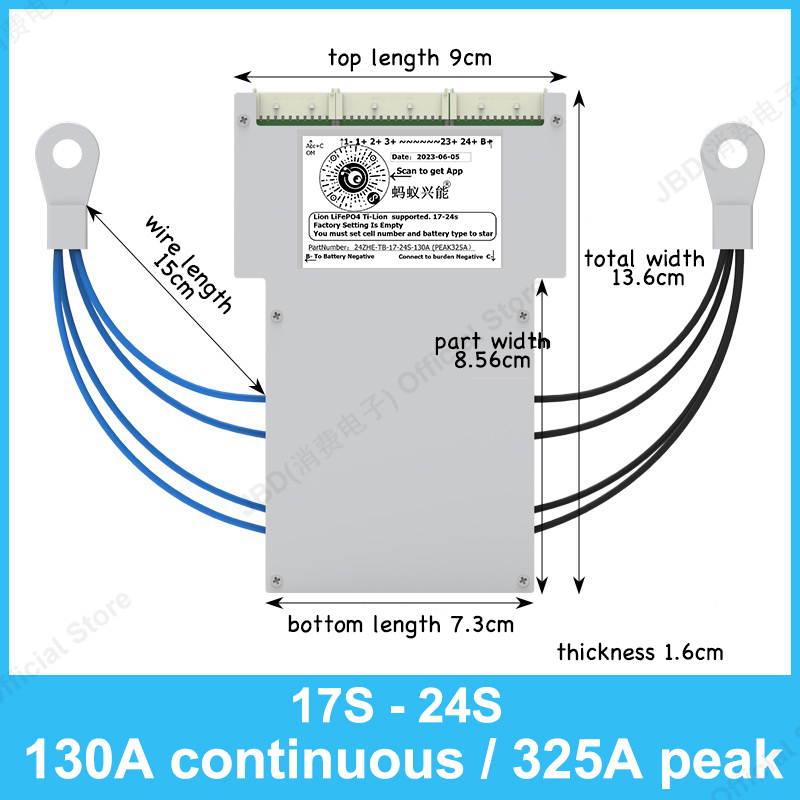 Placa de Proteção ANT BMS 17S  - 84V 50A Smart Bms Bluetooth avaliação e preço