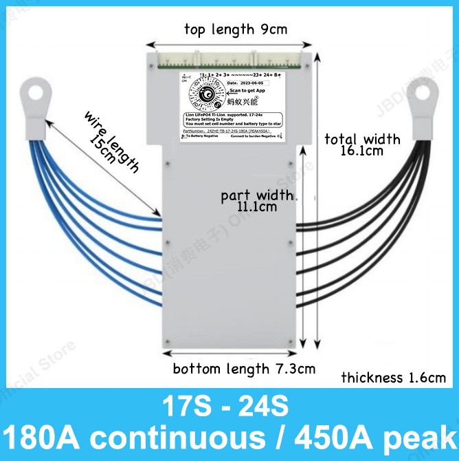 Placa de Proteção ANT BMS 17S  - 84V 50A Smart Bms Bluetooth avaliação e preço