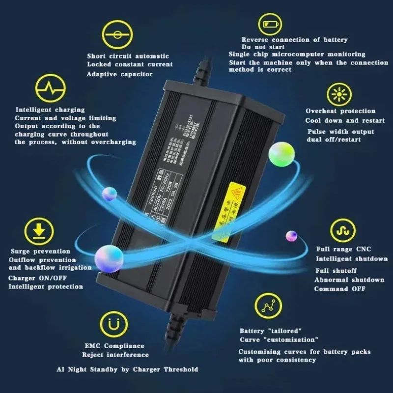 Carregador de bateria intelige - 84V 20A Smart Charger avaliação e preço