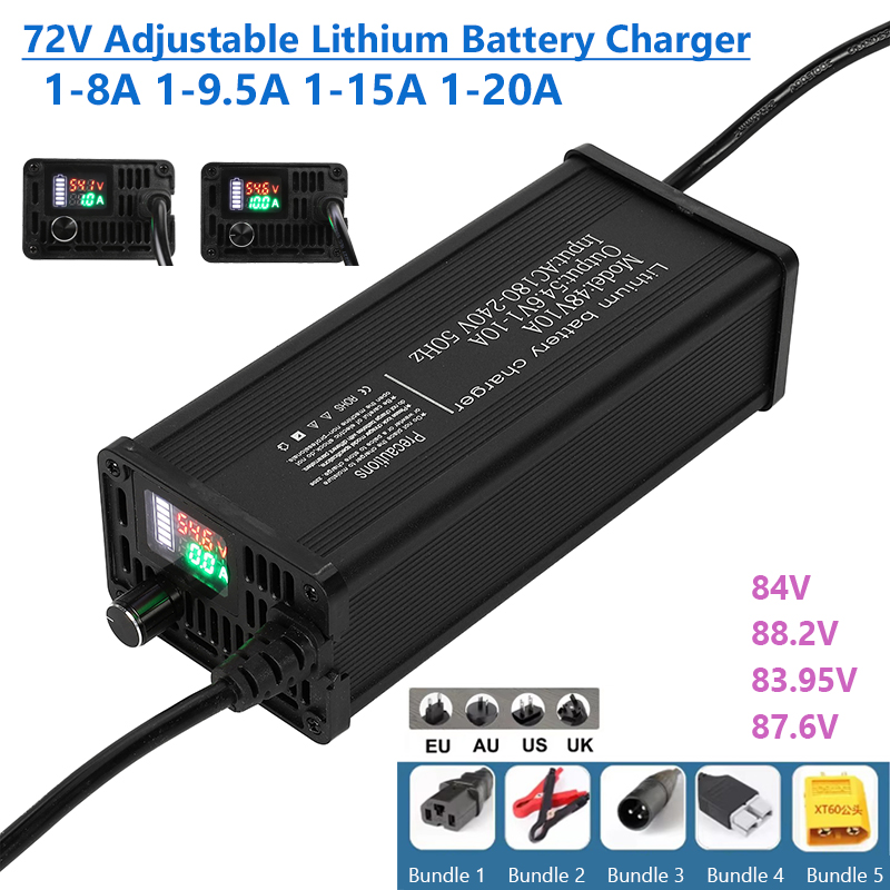 Carregador de bateria de lítio - 72V 15A Fast Charger avaliação e preço