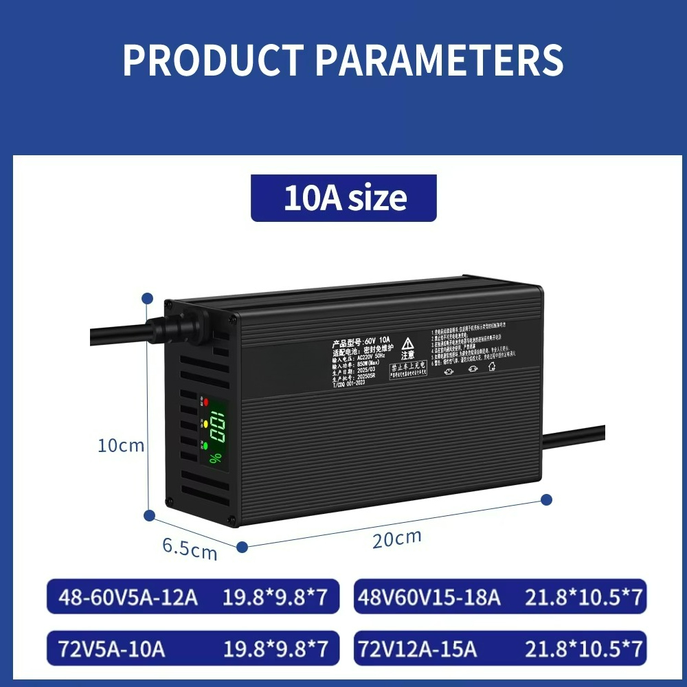 Shell de alumínio 48v, 60v, 72 - 72V 15A Fast Charger avaliação e preço