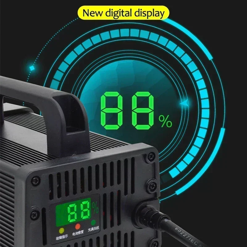 Carregador de bateria de lítio - 72V 15A Fast Charger avaliação e preço